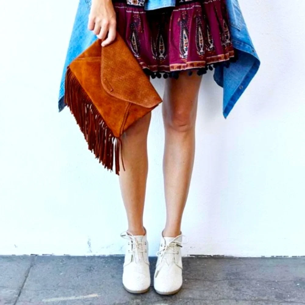 Toms linen espadrille wedge booties